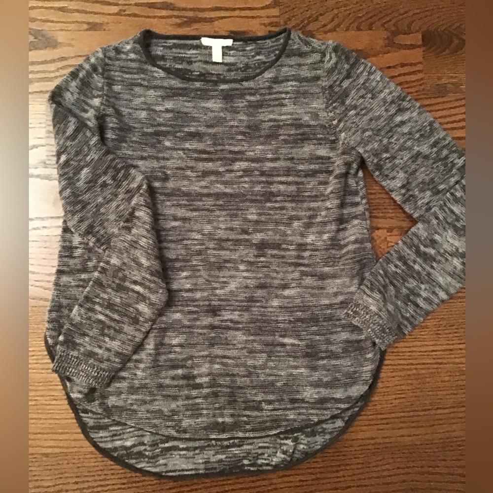 Eileen Fisher ~ Linen/Cotton Tunic Sweater ~ Charcoal Gray ~ X-Small